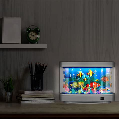 Fish Lamp Decor Fake Fish Tank Mini Aquarium Artificial Fish Tank With