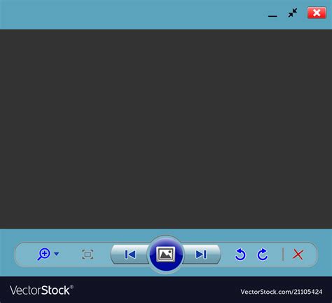 web image viewer template royalty  vector image