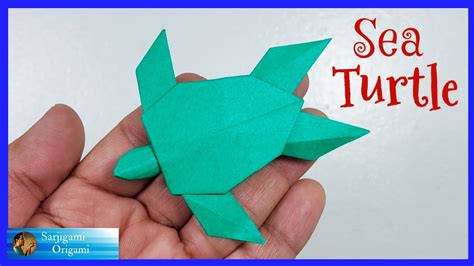 Sea Turtle Origami Tutorial Designed By Akira Yoshizawa 折り紙カメ Youtube