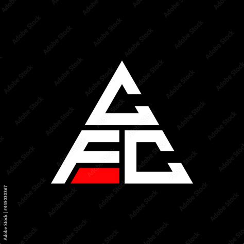 Cfc Triangle Letter Logo Design With Triangle Shape Cfc Triangle Logo