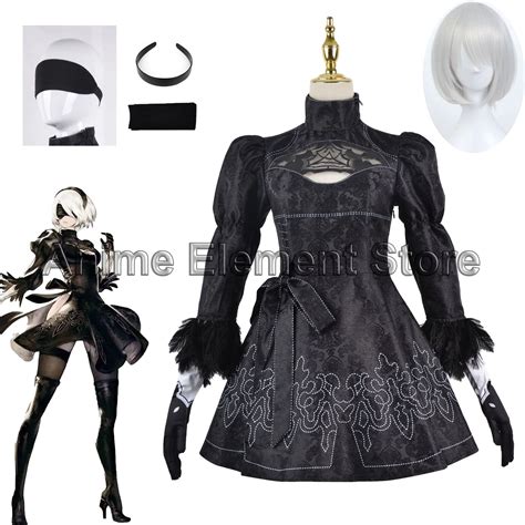 Nier Automata Yorha B Cosplay Suit Anime Women Outfit Disguise Costume