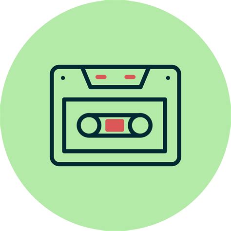 Cassette Vector Icon 19618650 Vector Art At Vecteezy