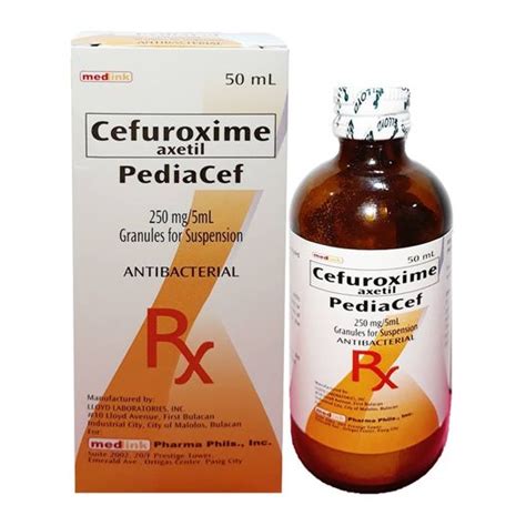 PEDIACEF Cefuroxime Axetil 250mg 5mL Granule For Suspension 50mL