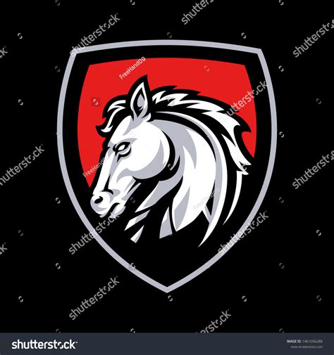 Horse Mascot Logo Sport Vector Stock Vector (Royalty Free) 1461056288 ...