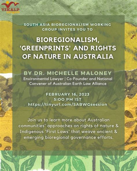 Bioregionalism, ‘Greenprints’ and Rights of Nature in Australia ...