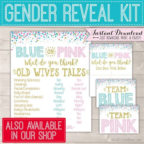 Gender Reveal Welcome Sign Printable Pink Or Blue Party Etsy