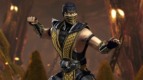 Ingyenes Háttérképek Mortal Kombat Scorpion Karakter Személy Screenshot Páncél Hadvezér