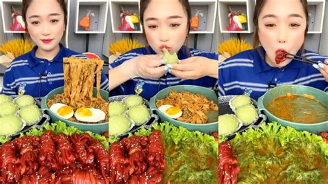 Cute Girl Eating Food So Yummy Mukbang Asmr Ep373 可爱的女孩吃食物如此美味