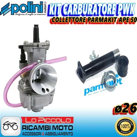 CARBURATEUR PWK POLINI 26 Collecteur Parmakit Abeille 50 Pour Changer