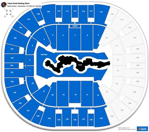 Delta Center Concert Seating Chart - RateYourSeats.com