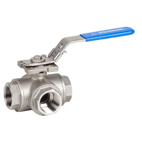 Stainless Steel Three Way Ball Valve Type T