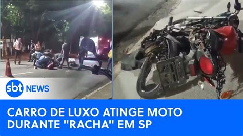 Carro De Luxo Atinge Moto Durante Racha E Mulher Tem Perna Amputada