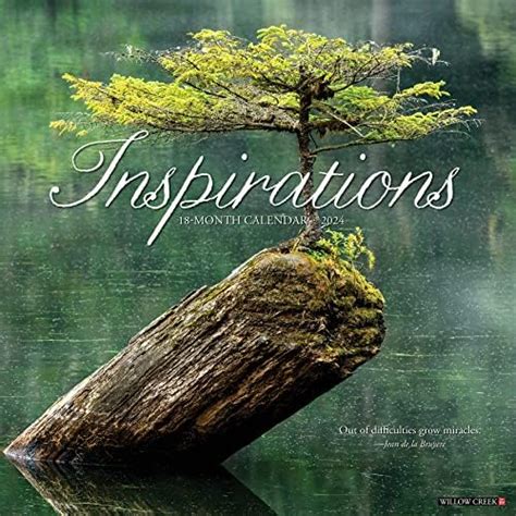 Willow Creek Press Inspirations Monthly 2024 Wall Calendar