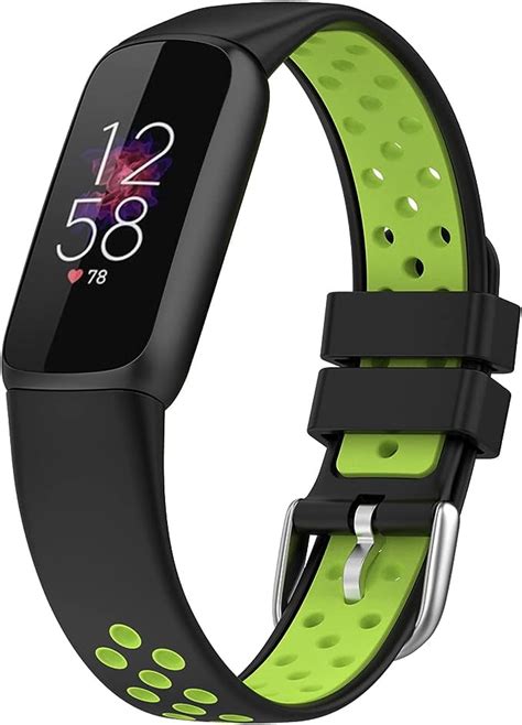 Imoment Fitbit Luxe Band Silicone Replacement Bands Compatible Sport