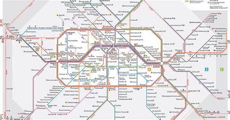 Transit Map Line Map For Download S Bahn Berlin Gmbh