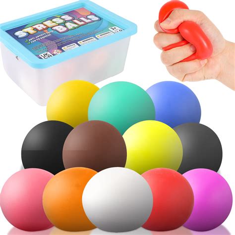 Buy Stress Ball for Stress 12Pack, Squishy Stretch Balls for Kids ...