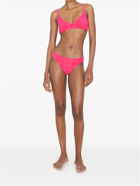 Tory Burch Terry Cloth Bikini Top Pink FARFETCH