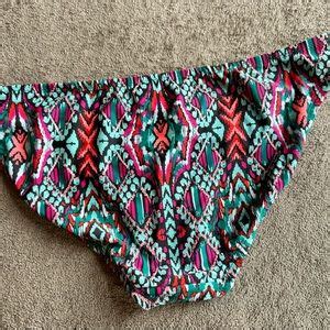Converse Swim Converse One Star Bikini Bottom Teal Multi Print M