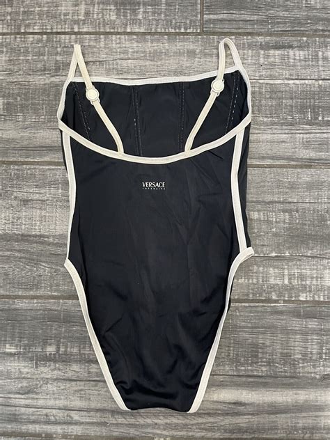 Versace Women S Black One Piece Swimsuit Size Small Ebay