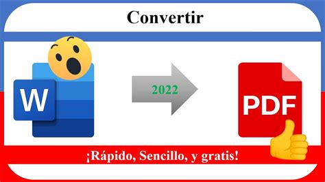 Como convertir de Word a PDF Sin programas Rápido y Fácil YouTube