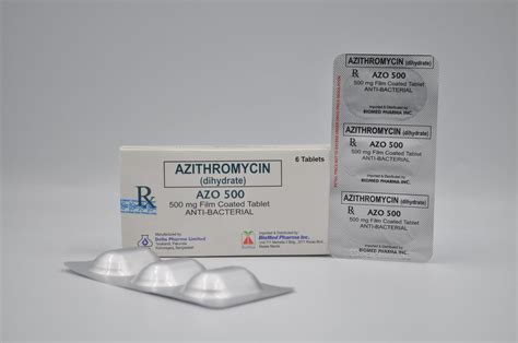 AZITHROMYCIN AZO 500mg Film Coated Tablet Sahar Pharma