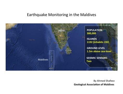 Earthquake Monitoring in the Maldives - IRIS