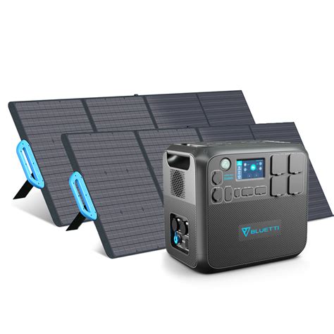 Bluetti Ac Max X Pv Zonnepanelen Off Grid Power Station