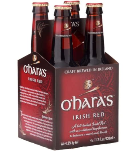 Oharas Irish Red Ale 4pk Macarthur Beverages