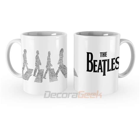 Caneca The Beatles Silhuetas Abbey Road Shopee Brasil