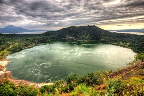 Taal Volcano. Pre-eruption Batangas Philippines. The little island ...