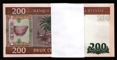 Mauritania 200 Ouguiya 2013 UNC BUNDLE Pack Of 100 PCS Consecutive