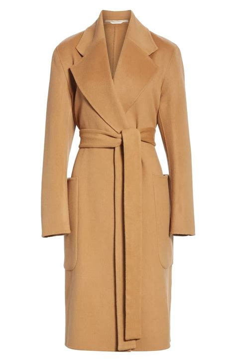 Acne Studios Belted Double Wool Cashmere Coat Nordstrom Cashmere