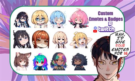 Create Custom Twitch Emotes Sub Badges Stickers Using Ai By Sishan