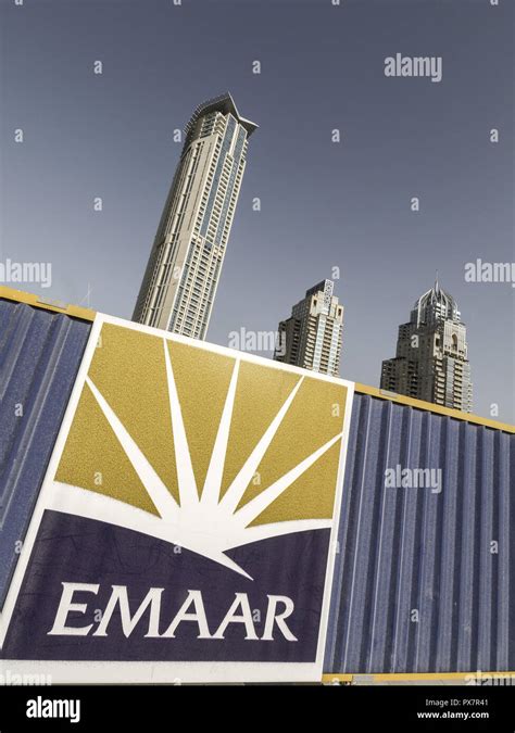 Dubai Marina, construction company EMAAR, United Arab Emirates, Dubai Stock Photo - Alamy