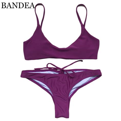 BANDEA Conjunto de Bikini con Tanga para mujer bañador Sexy de realce