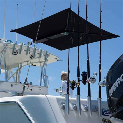 Taco Marine Shadefin Boat Shade With Fixed Rod Holder Mount Camping World