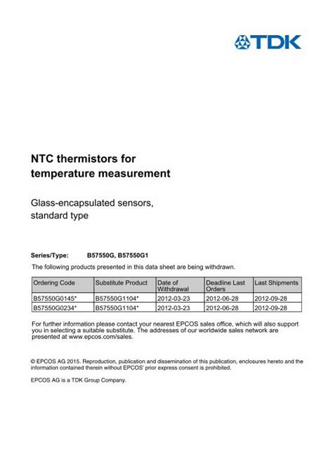 Pdf Ntc Thermistors For Temperature Measurement Dokumen Tips