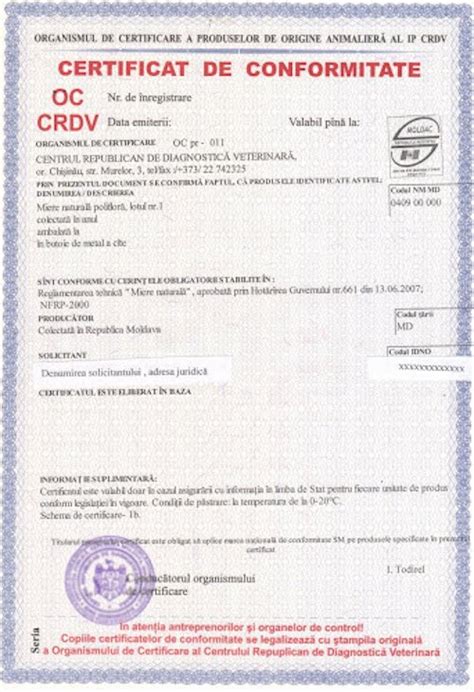 Certificat De Conformitate Materiale