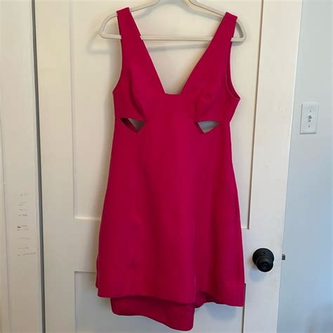 Halston Heritage Dresses Halston Heritage Hot Pink Mini Dress Size