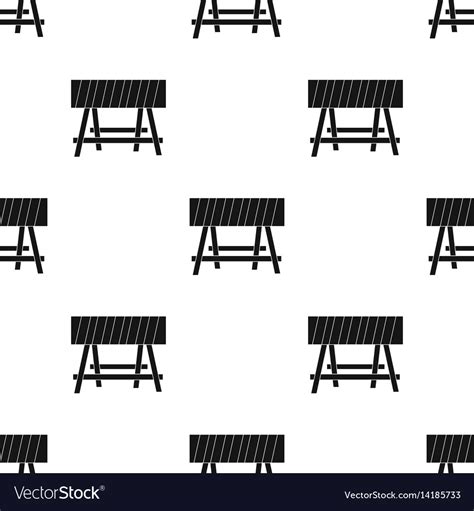 Construction barricade icon in black style Vector Image