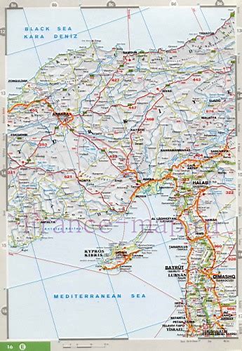 Карта Средиземного моря. Подробная карта побережья Средиземного моря