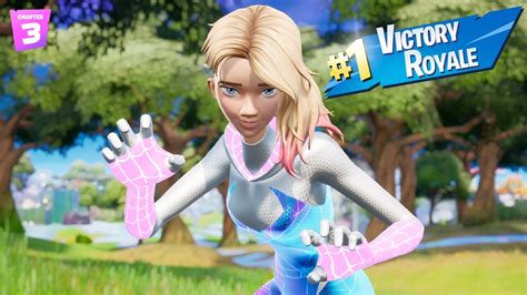 Victoria Con La Skin Gwen Espectral Fortnite Youtube