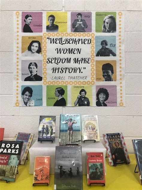 Women S History Month Library Display Womens History Month Women