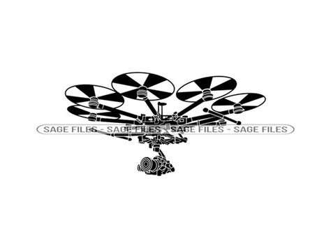 Drone 2 Svg Drone Svg Uav Svg Drone Clipart Drone Files Etsy