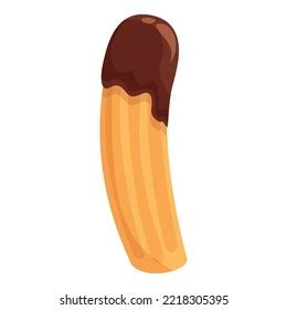 Menu Churro Icon Cartoon Vector Spanish Stock Vector (Royalty Free ...