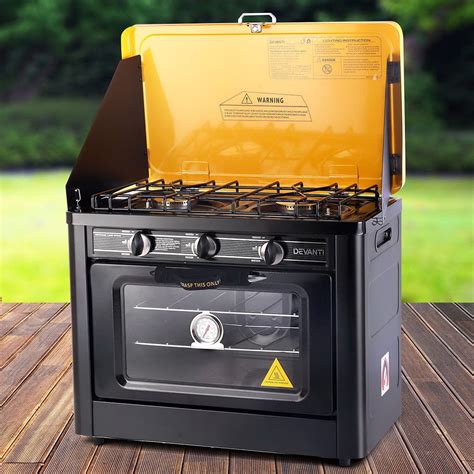 Buy Portable Gas Oven and Stove Black and Yellow Online in Australia