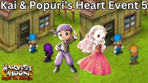 Harvest Moon Back To Nature Kai Popuri S Heart Event Youtube