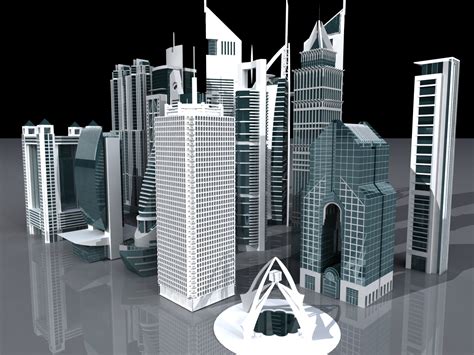 3d 3ds Buildings Tower Dubai