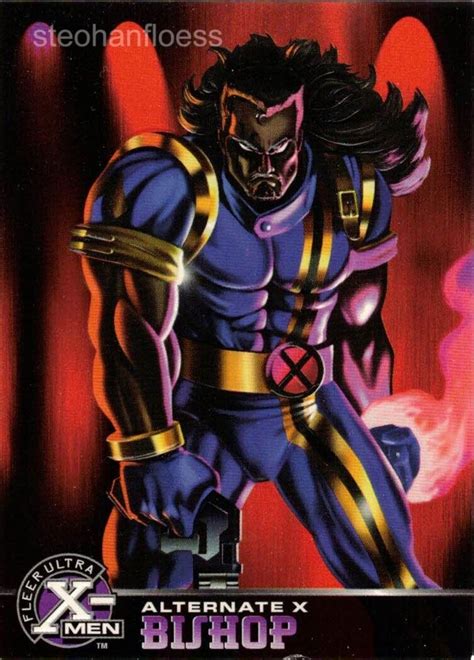 Marvel Fleer All Chromium Alternate X Embossed Bishop Ebay