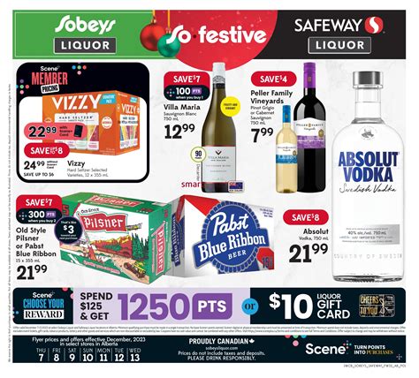 Sobeys Safeway Ab Liquor Flyer December To